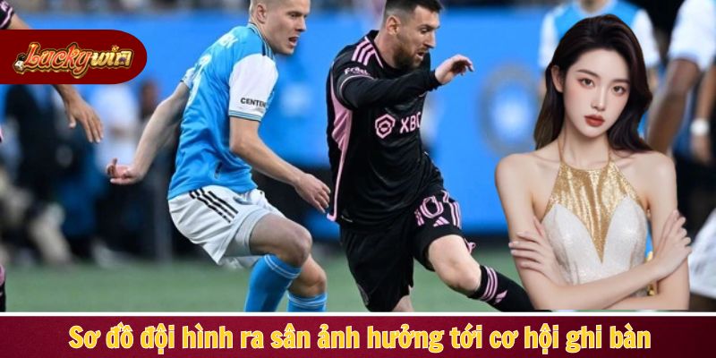 Sơ đồ đội hình ra sân ảnh hưởng tới cơ hội ghi bàn